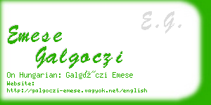 emese galgoczi business card